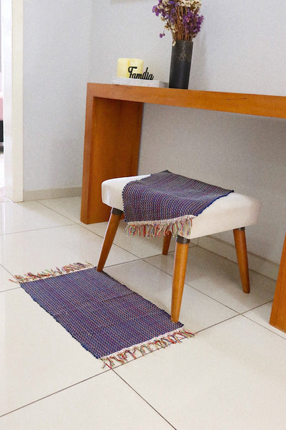 Kit 4x Tapete Malha Algodão Mini VARIADOS