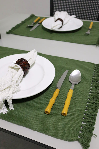 Par Jogo Americano Linha Verde Musgo