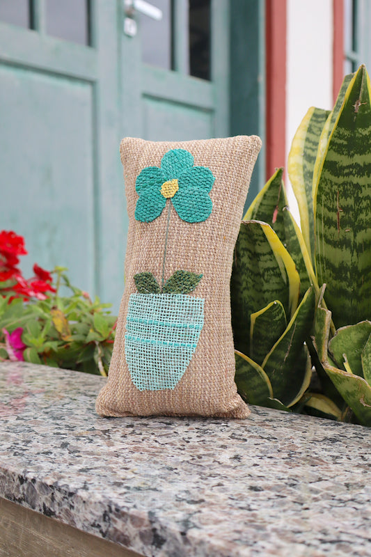 Peso de Porta Algodão Engomado Café com Leite