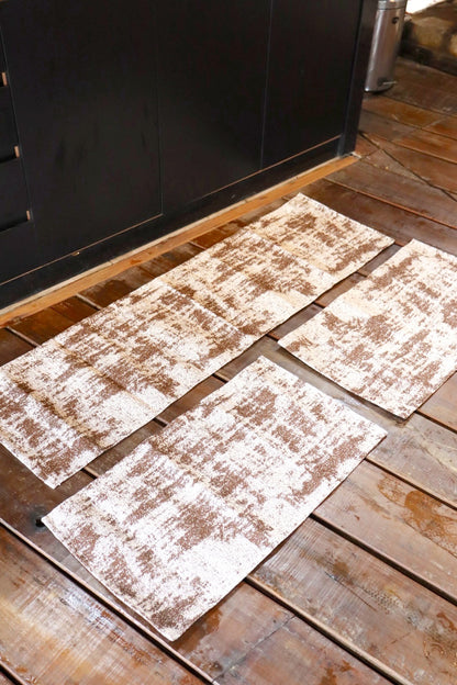 Jogo de Passadeira Emborrachado Velvet Marrom