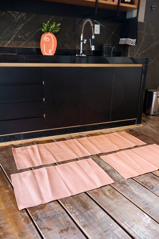 Jogo de Passadeira Emborrachado Mesclado Terra