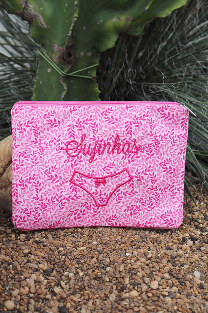 Necessaire Porta Calcinha Limpinha Sujinha G Rosa