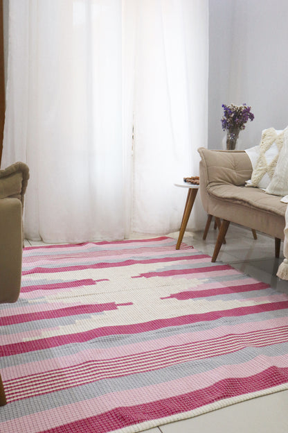 Tapete Linha Bico Rosa 1,50x2,00m