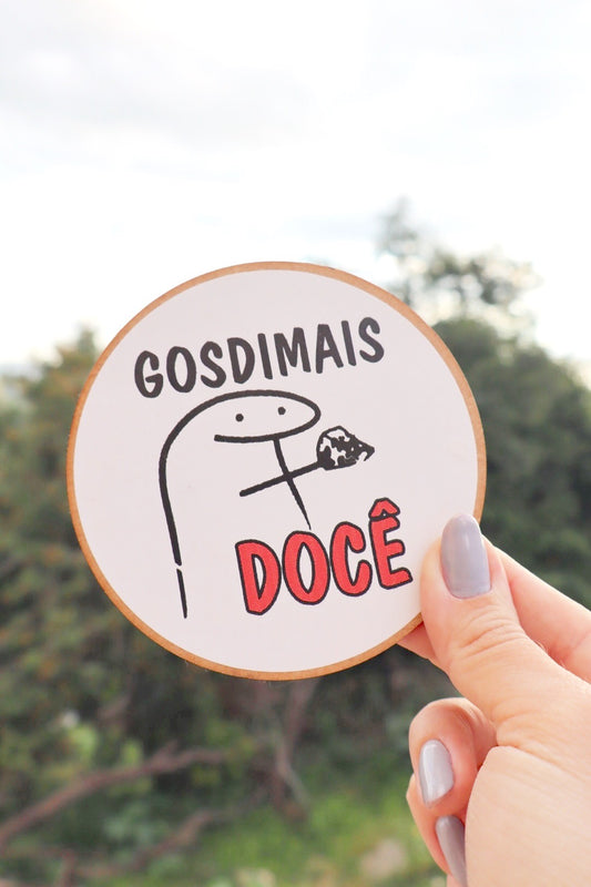Descanso Para Copo / Porta Copo Dicionário Mineiro Adesivado "Gosdimais docê!"