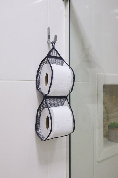 Porta Papel Higiênico 2 Lugares Tule Preto
