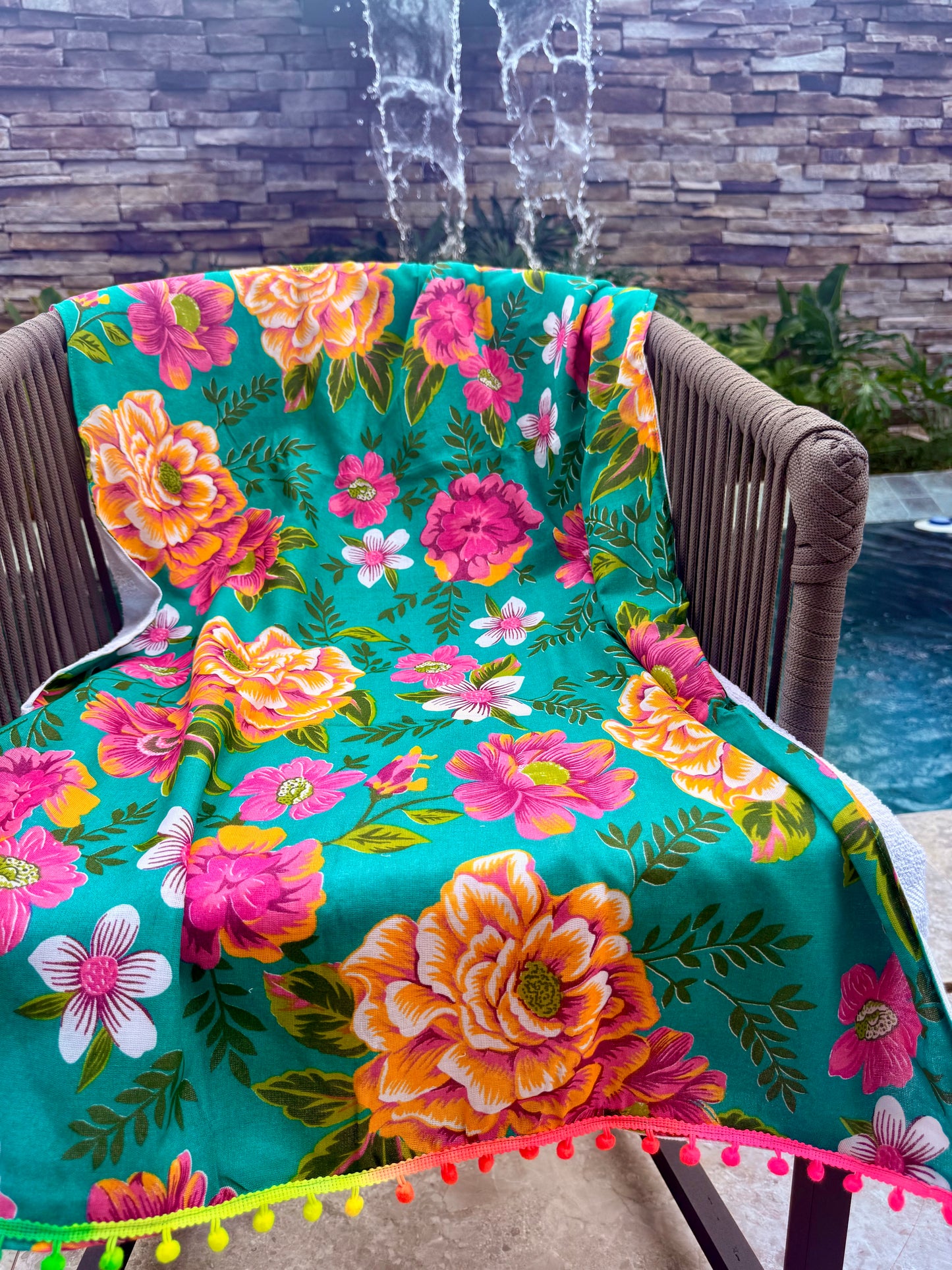 Toalha Canga Dupla Face com Chita Tifanny