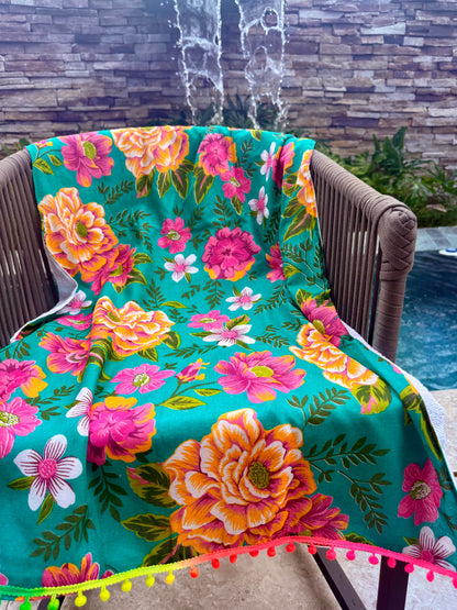 Toalha Canga Dupla Face com Chita Tifanny