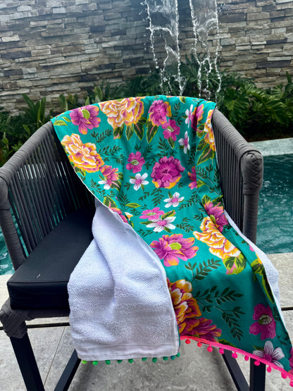 Toalha Canga Dupla Face com Chita Tifanny