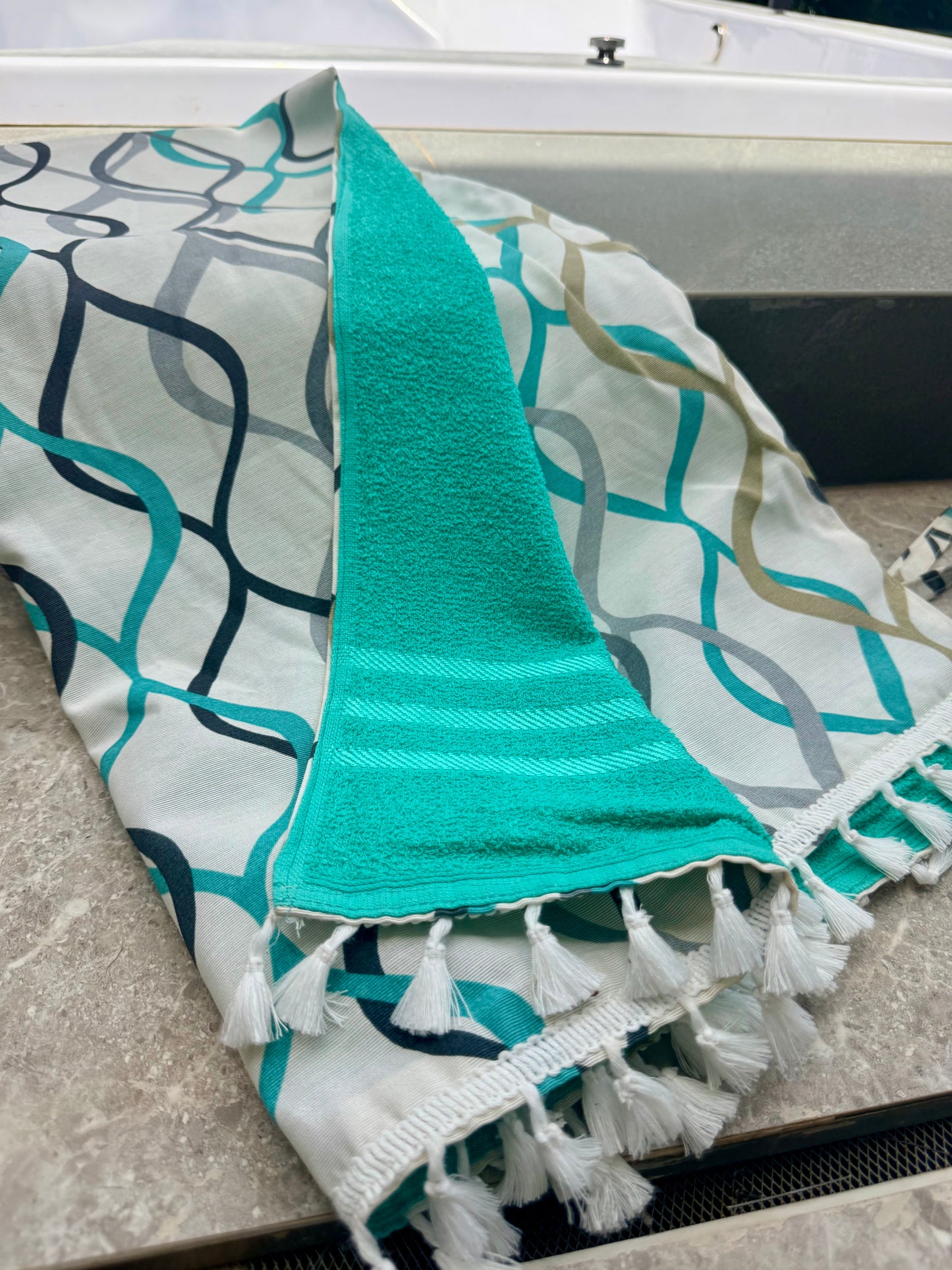 Toalha Canga Dupla Face com Tecido Impermeável Belize Tifanny