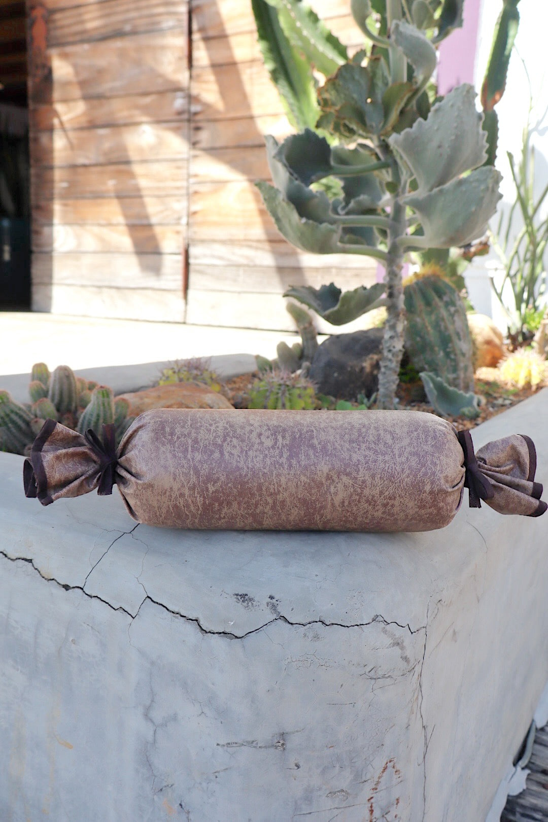 Peso de Porta Emborrachado Bala Marrom Mesclado