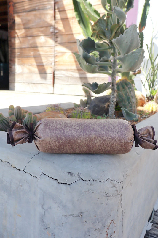 Peso de Porta Emborrachado Bala Marrom Mesclado