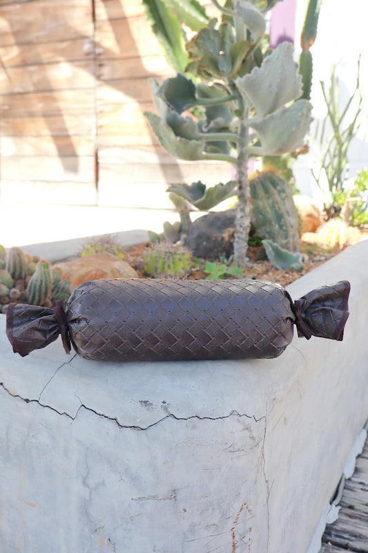 Peso de Porta Emborrachado Bala Marrom Escuro