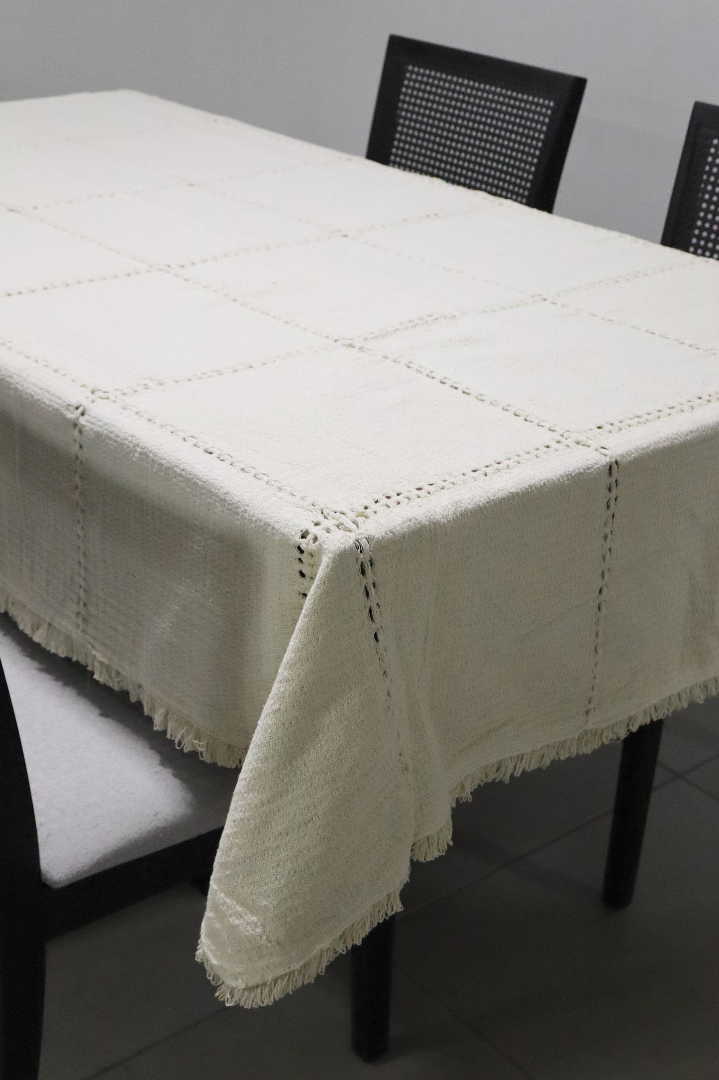 Toalha De Mesa Retalho Chita Bainha 2,20x1,40m