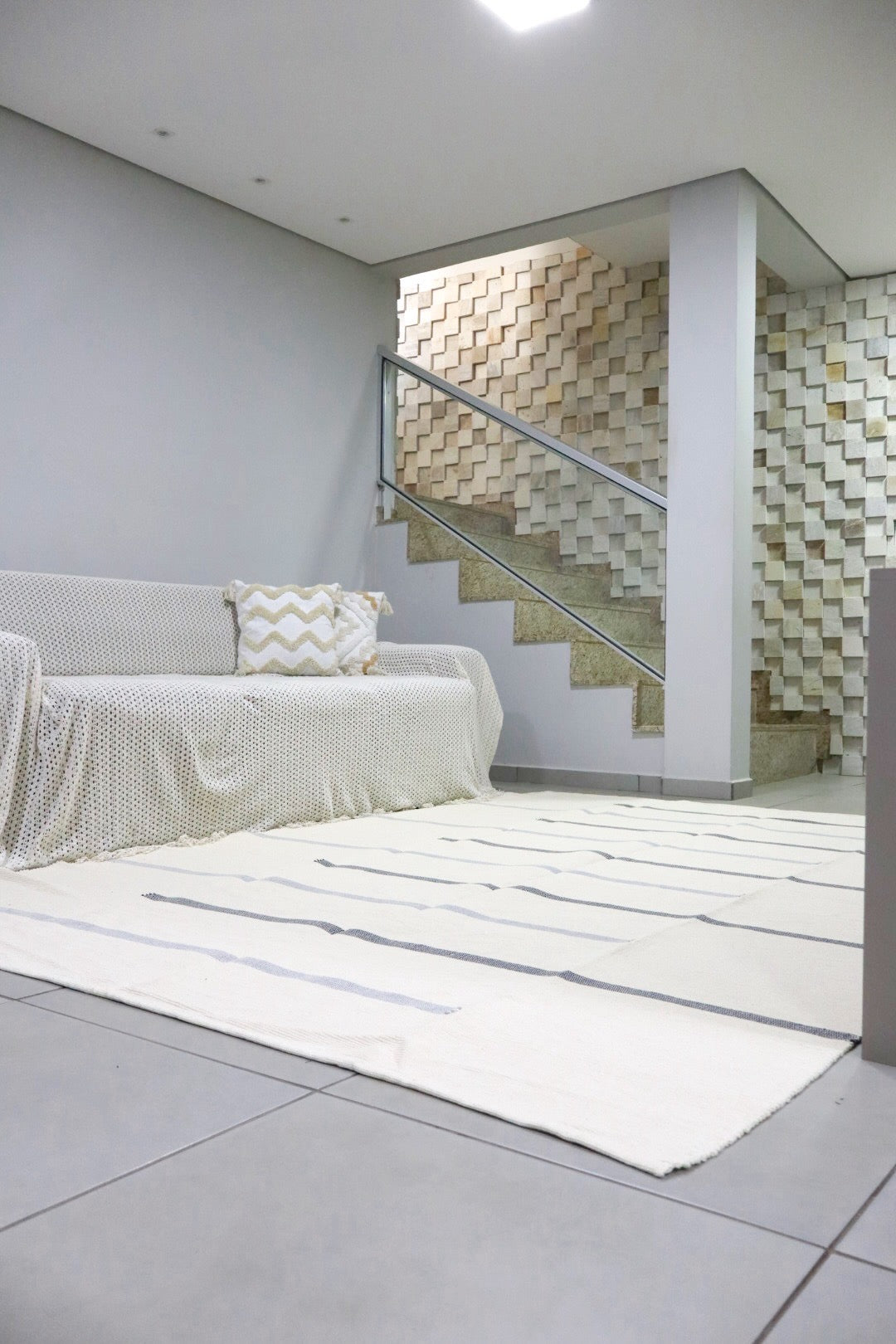 Tapete em Linha Capri Preto e Cinza 2,00x2,50m