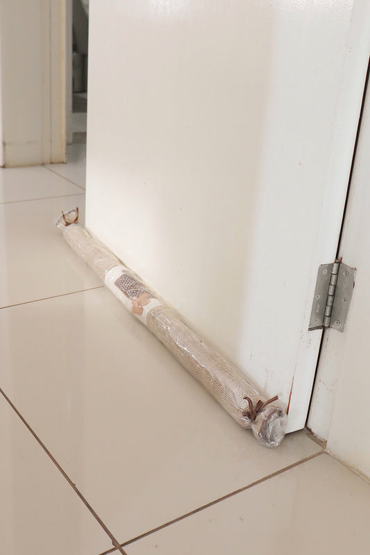 Peso Porta Cobra Juta Bege e Marrom 80cm