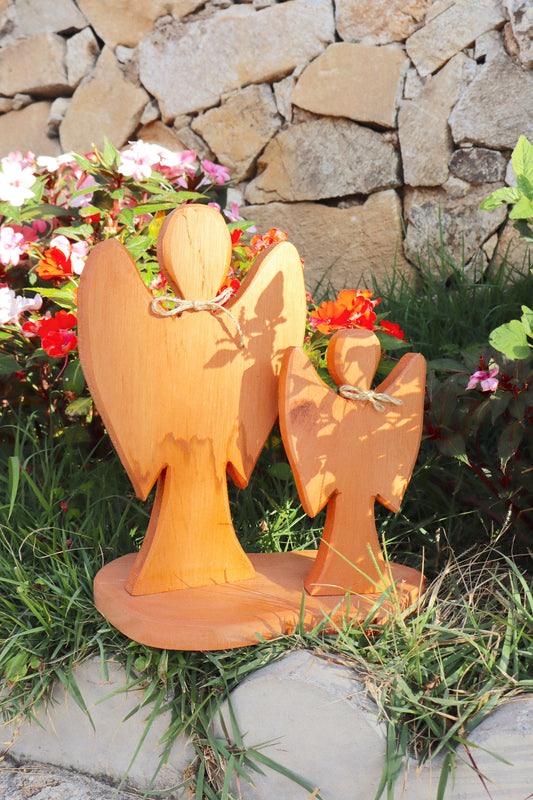 Par Anjo Madeira Neutro Decoração