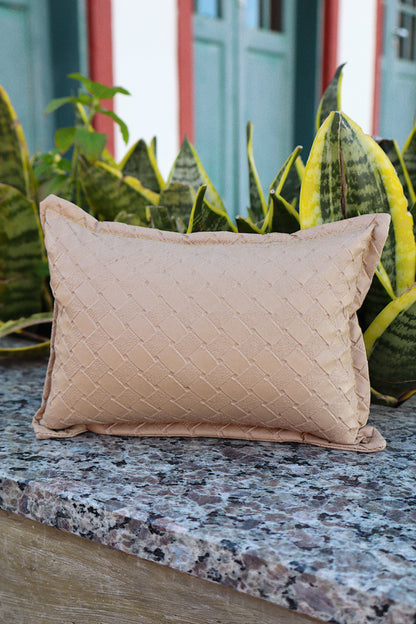 Peso de Porta Emborrachado Almofadinha Bege Claro