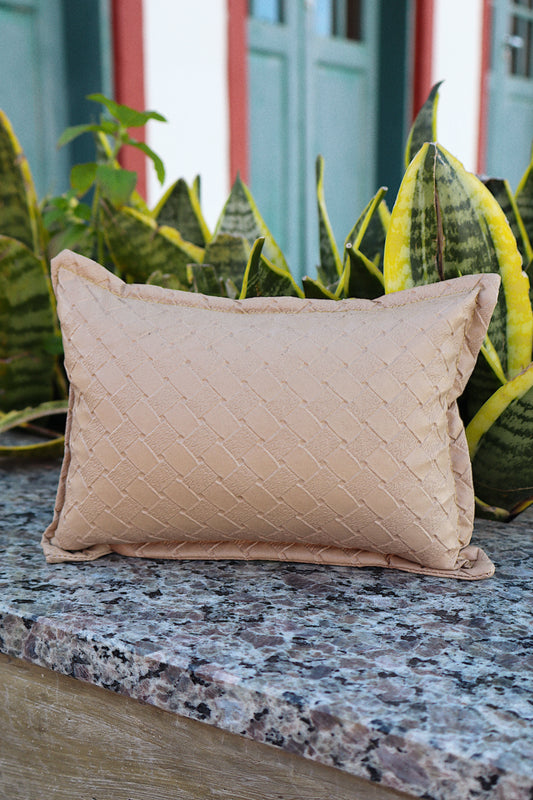 Peso de Porta Emborrachado Almofadinha Bege Claro