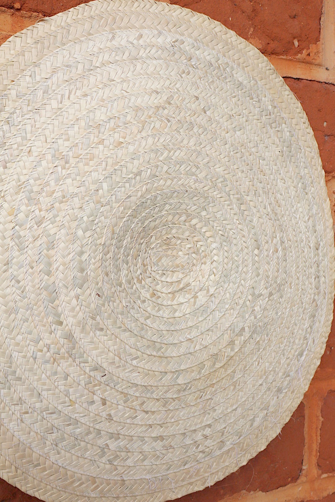 Tapete de Palha Redondo Liso 60cm