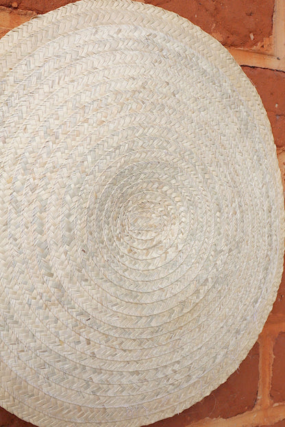 Tapete de Palha Redondo Liso 60cm