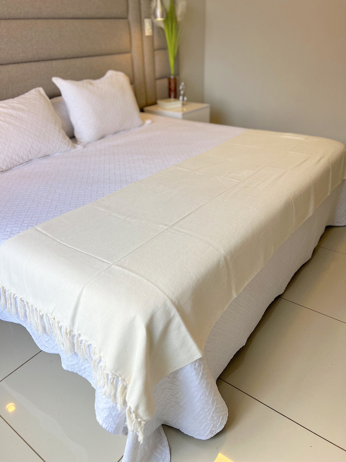 Peseira para Cama Algodão Cru 1,80x2,20m