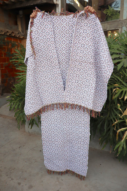 Jogo De Passadeira Coroa Malha Branco