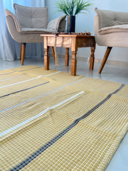 Tapete em Linha Capri mostarda 1,50x1,50m
