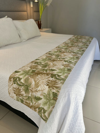 Kit Peseira + 2 Fronhas em Tecido Belize Folhas