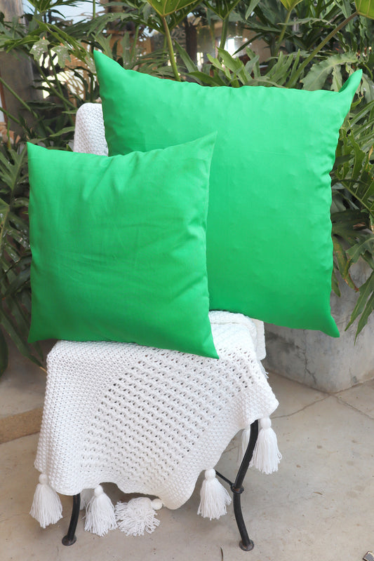 Capa de Almofada Oxford Lisa Verde 45x45 ou 65x65