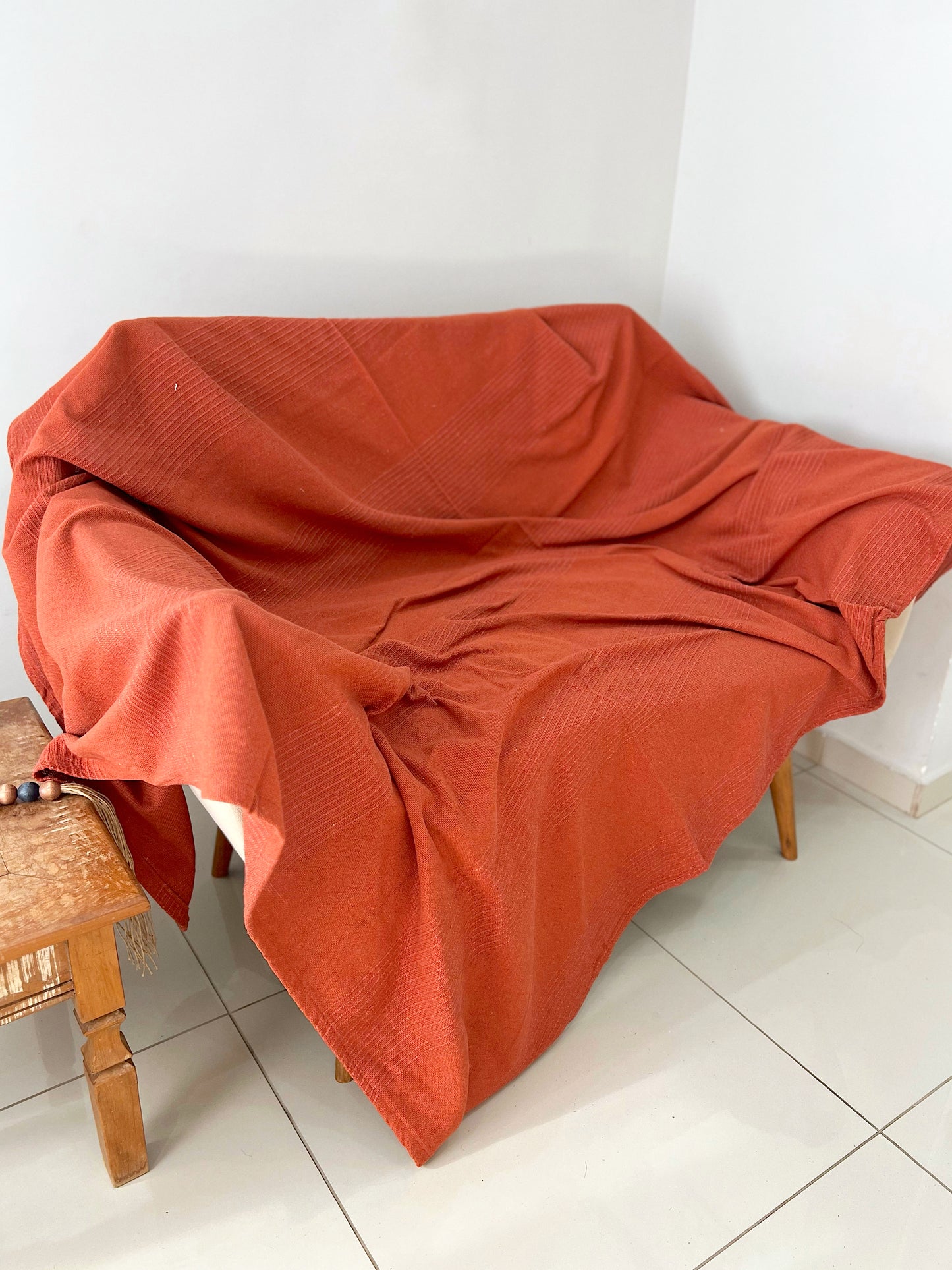 Manta Algodão Carícia Terracota 1,60x2,10m