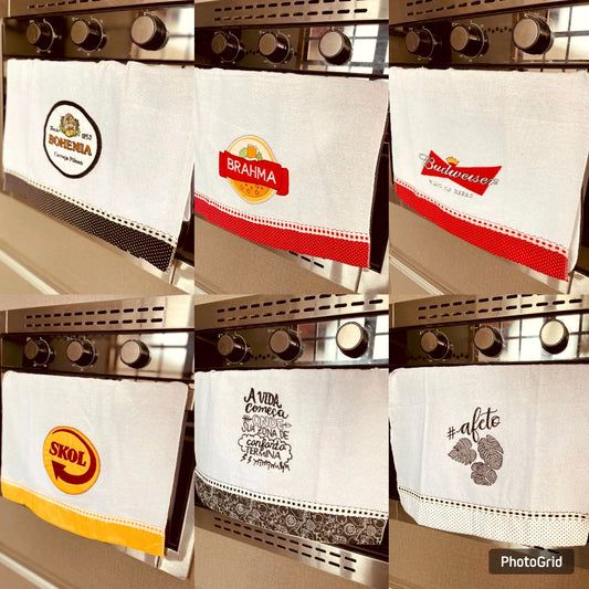 Kit 2 Panos de Prato Aleatórios