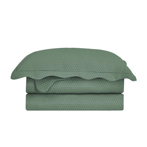 Jogo de Colcha Queen 2,40x2,60m Bullet Verde