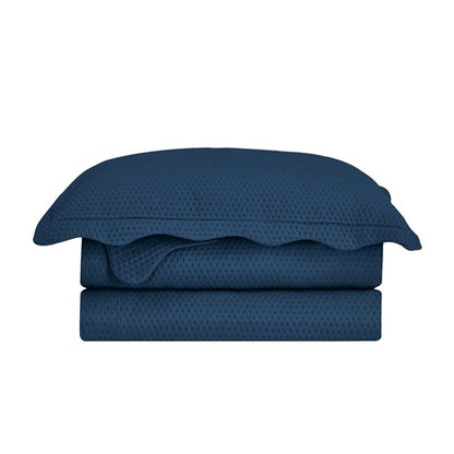 Jogo de Colcha Casal 2,20x2,40m Bullet Azul Marinho