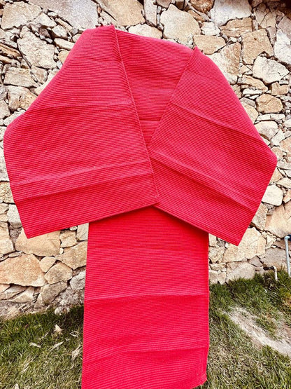 Jogo de Passadeira Algodão Vermelho Liso