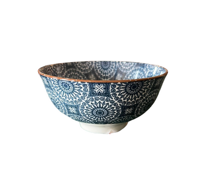 Bowl Decorativo em Cerâmica Azul P