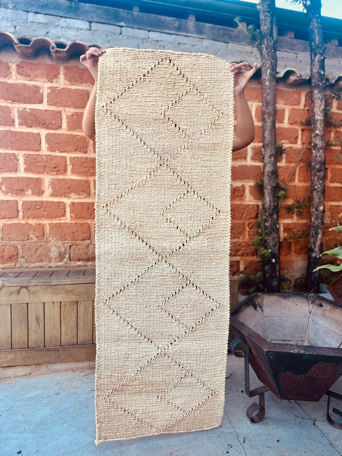 Passadeira Sisal Cru 0,5x1,5m