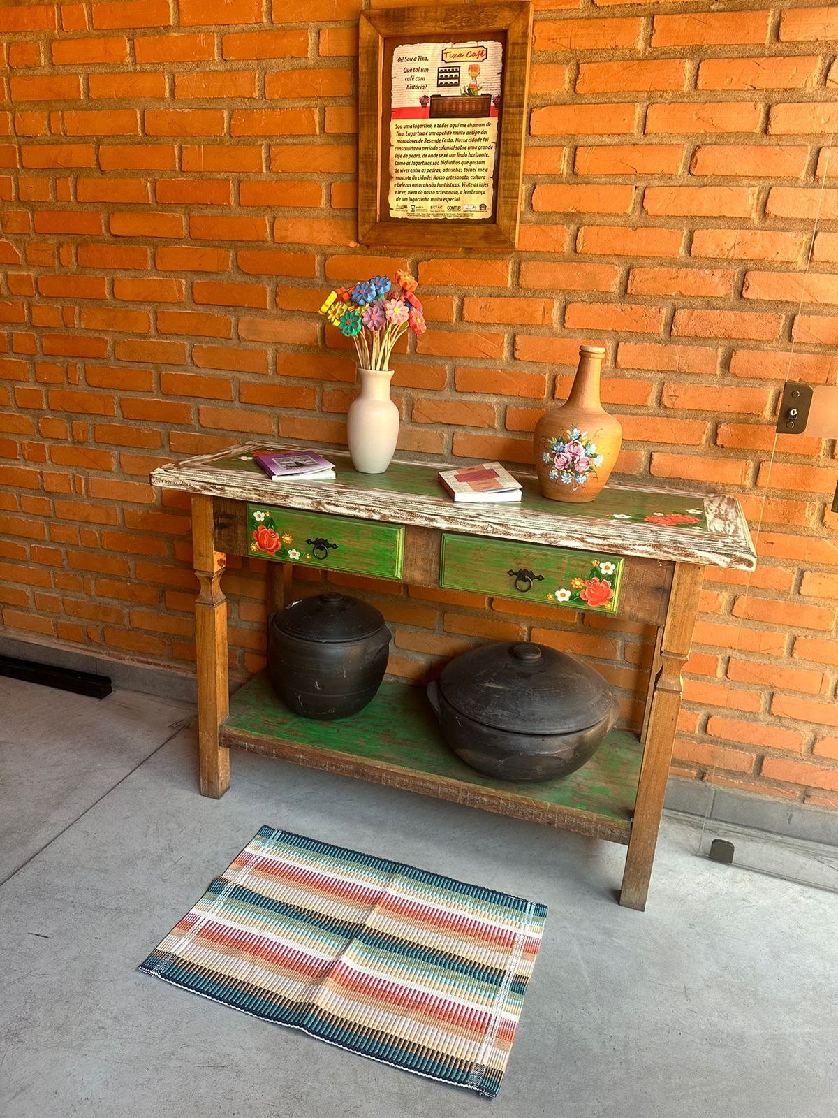 Tapete 46X67cm Listrado Colorido