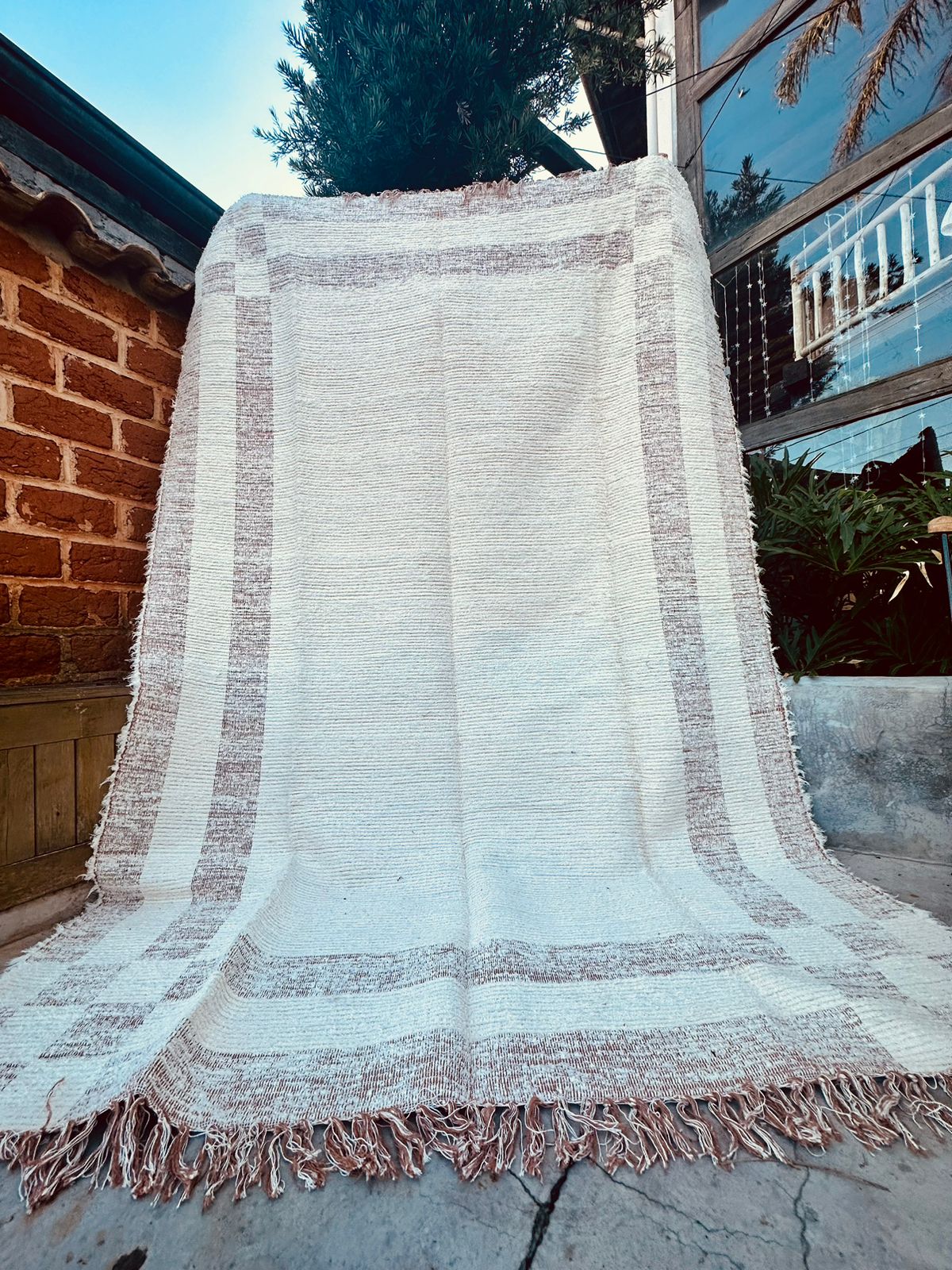 Tapete Algodão Felpudo Dupla Face Caramelo 2,00x3,00m