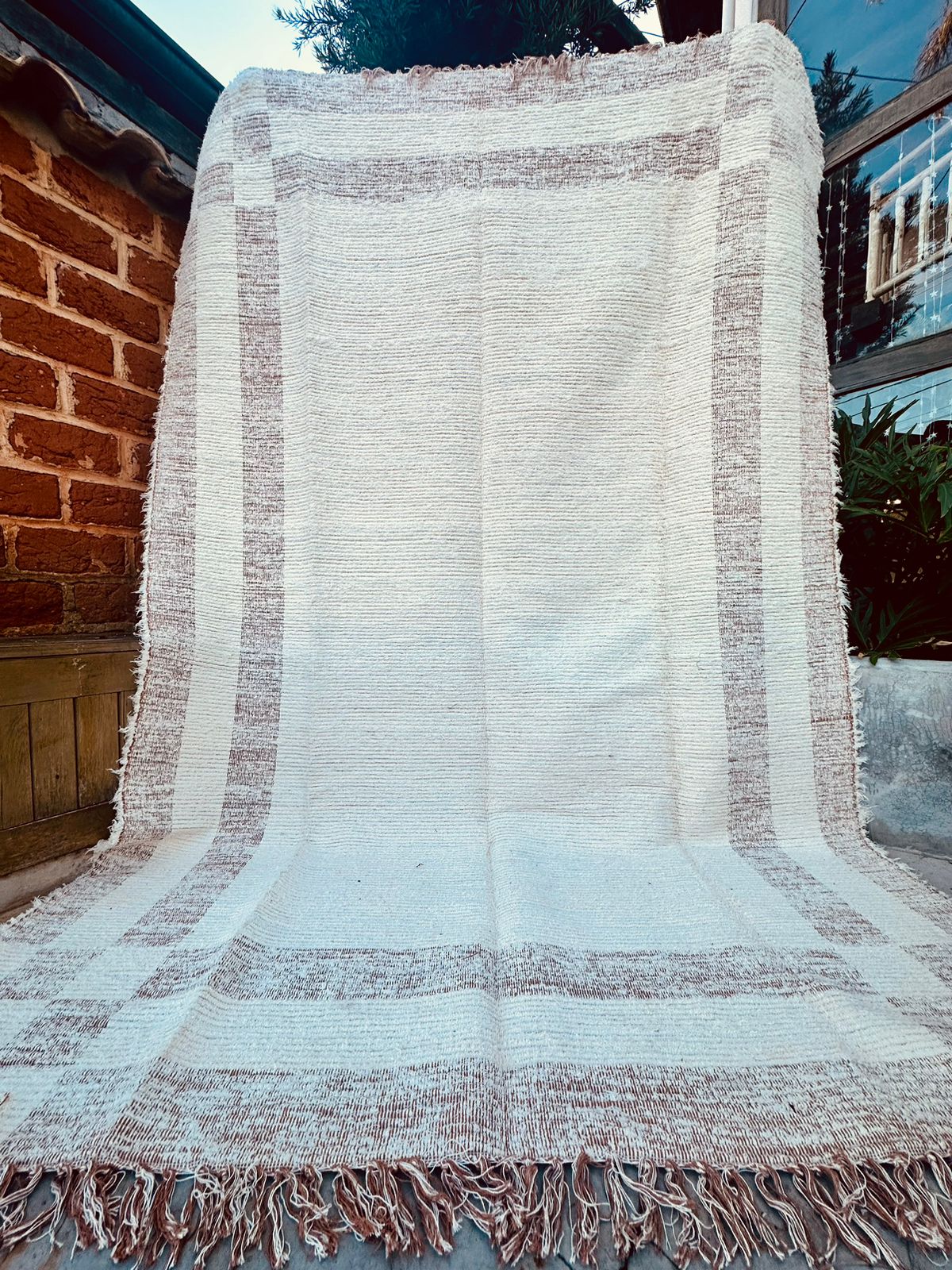 Tapete Algodão Felpudo Dupla Face Caramelo 2,00x3,00m