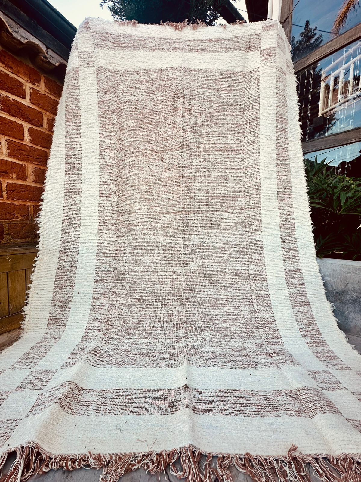 Tapete Algodão Felpudo Dupla Face Caramelo 2,00x3,00m