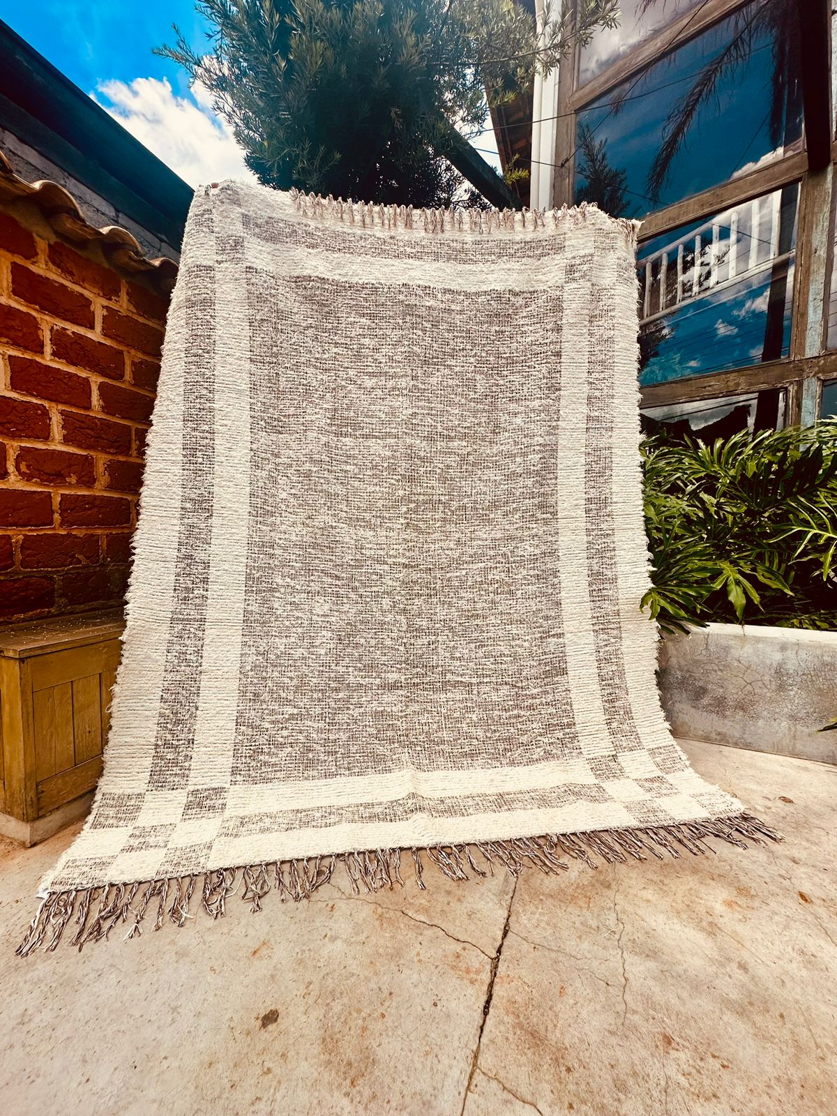 Tapete Algodão Felpudo Dupla Face Mesclado 2,00x2,50m