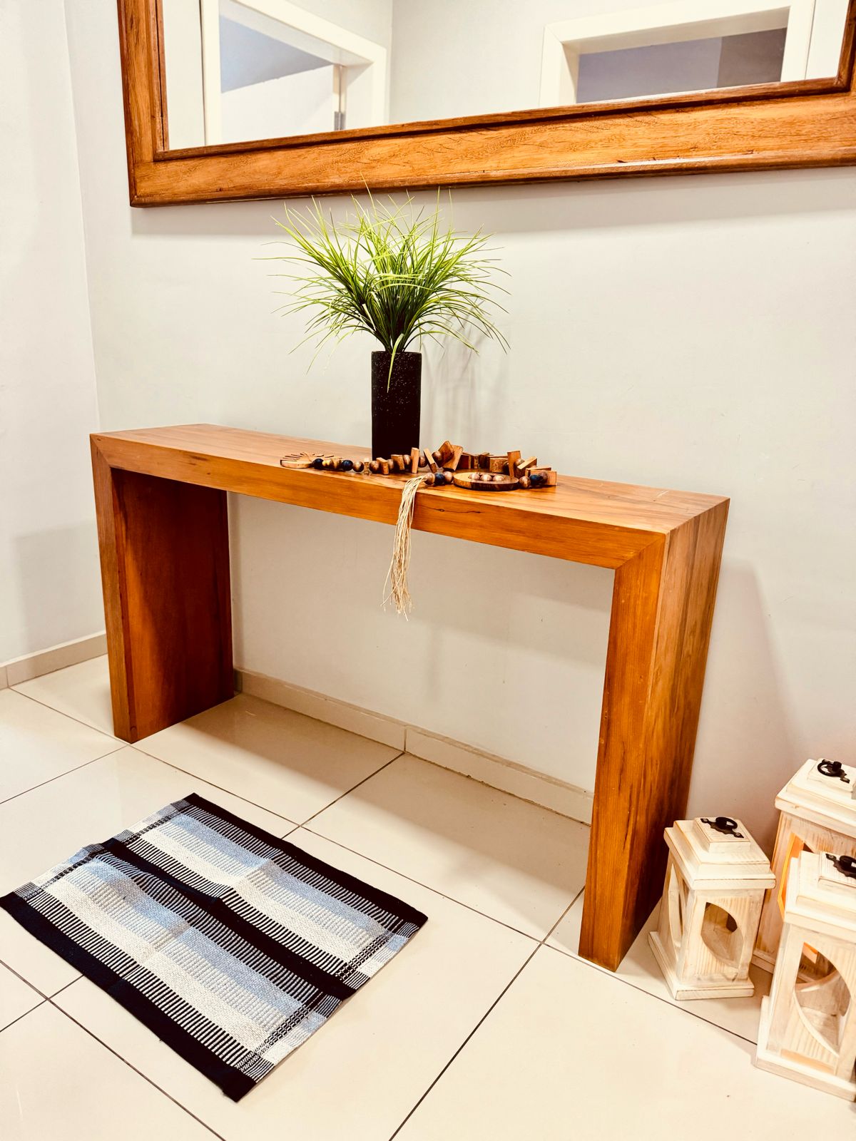 Tapete 46X67cm Listrado Preto