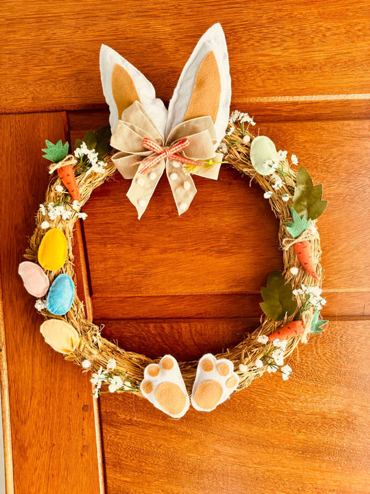 Guirlanda De Páscoa Artesanal Orelhinha