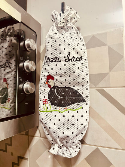 Puxa Saco Oxford Galinha Branco