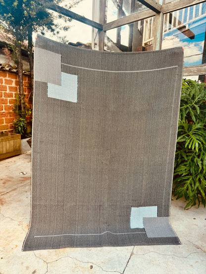Tapete Linha Trabalhado Moldura Preto 1,50x2,00m