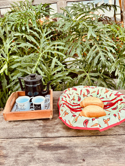 Cesta de Pão com Alça Pimenta