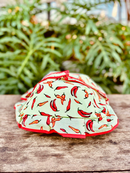 Cesta de Pão com Alça Pimenta