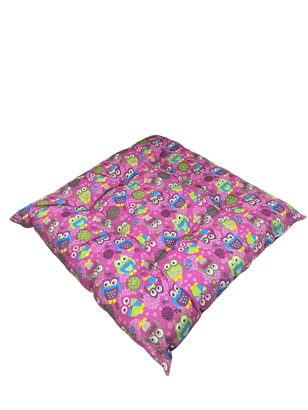 Almofada Cama Pet Coruja Rosa