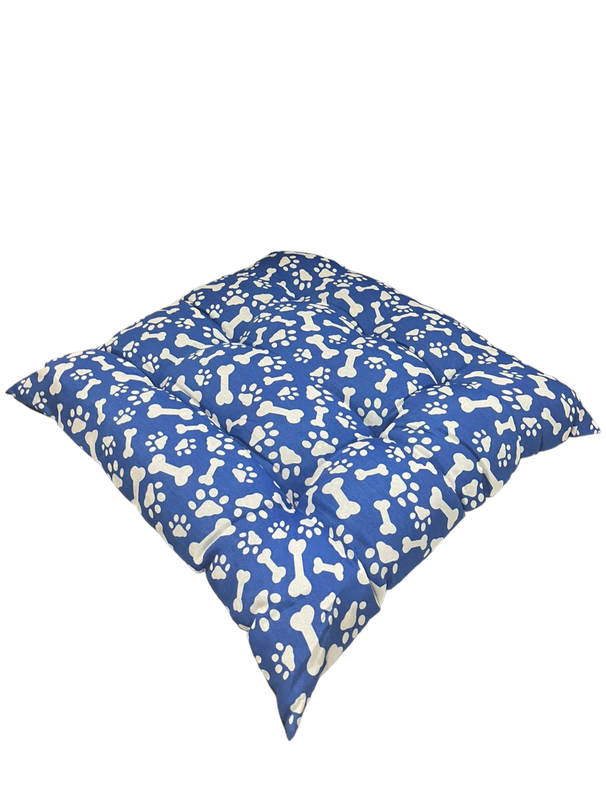 Almofada Cama Pet Ossos Azul
