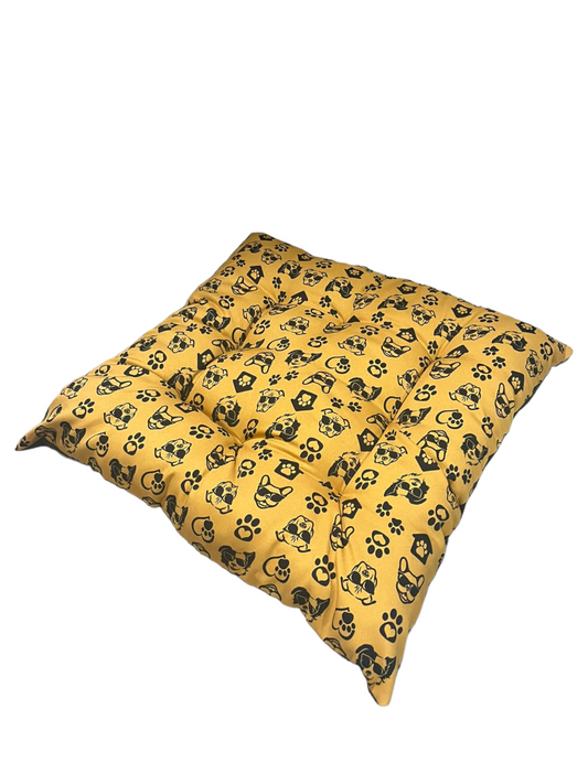 Almofada Cama Pet Cachorros Amarelo